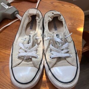 Converse KCream Canvas Low-Top Sneakers